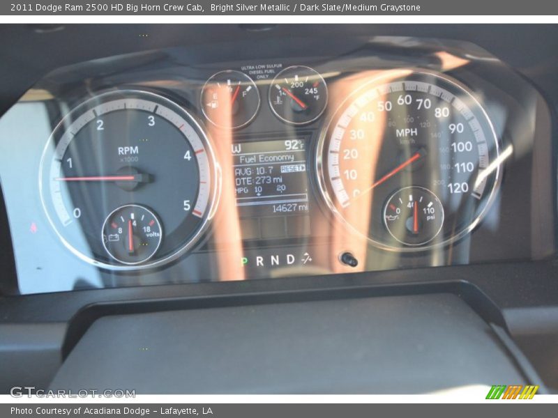 Bright Silver Metallic / Dark Slate/Medium Graystone 2011 Dodge Ram 2500 HD Big Horn Crew Cab