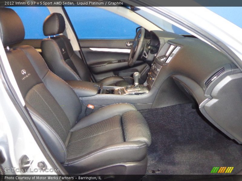 Liquid Platinum / Graphite 2012 Infiniti G 37 x S Sport AWD Sedan