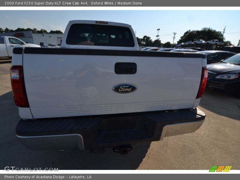 Oxford White / Medium Stone 2009 Ford F250 Super Duty XLT Crew Cab 4x4