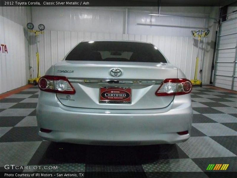 Classic Silver Metallic / Ash 2012 Toyota Corolla