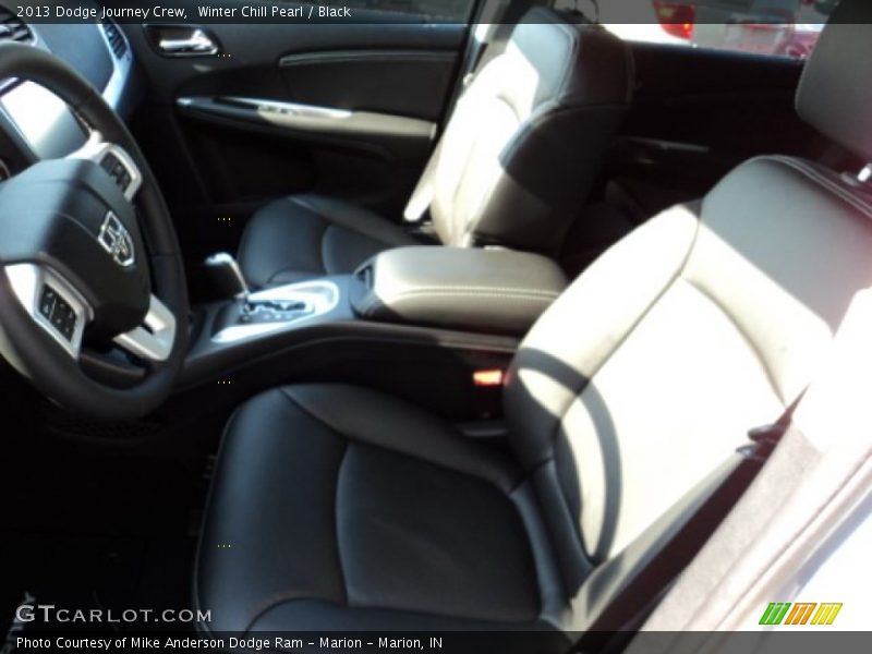 Winter Chill Pearl / Black 2013 Dodge Journey Crew