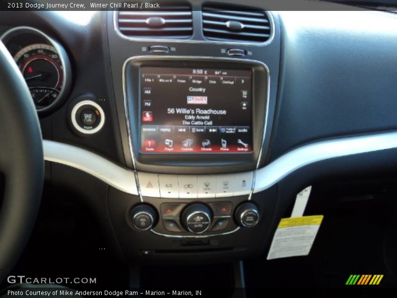 Winter Chill Pearl / Black 2013 Dodge Journey Crew