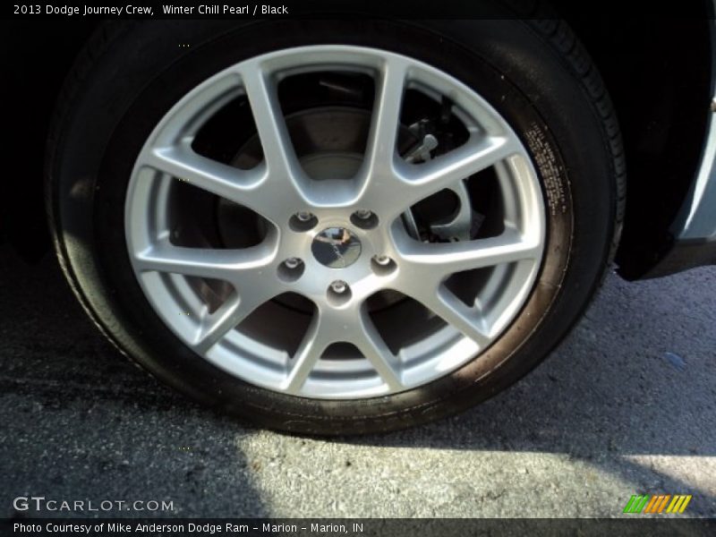 Winter Chill Pearl / Black 2013 Dodge Journey Crew