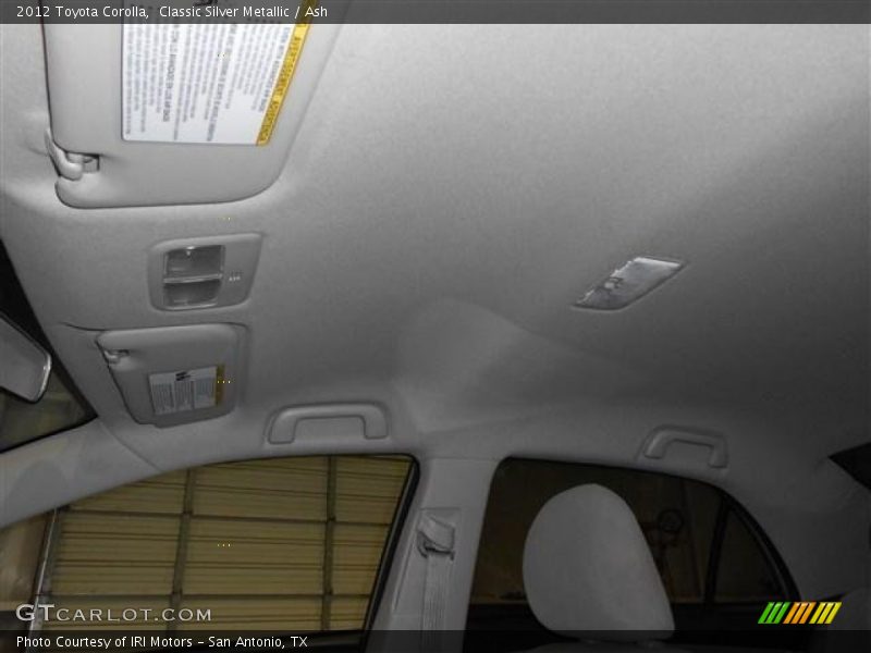 Classic Silver Metallic / Ash 2012 Toyota Corolla