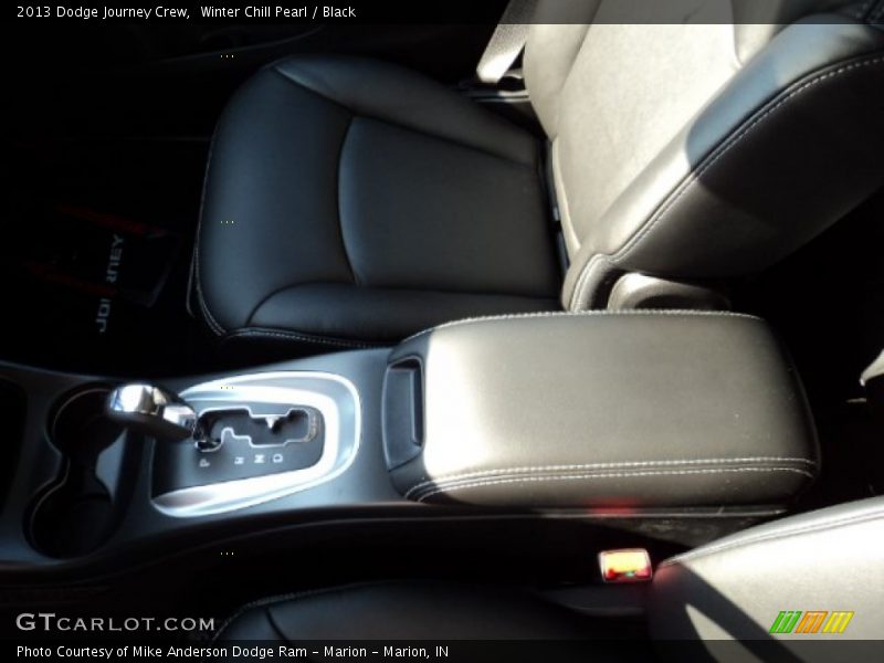 Winter Chill Pearl / Black 2013 Dodge Journey Crew
