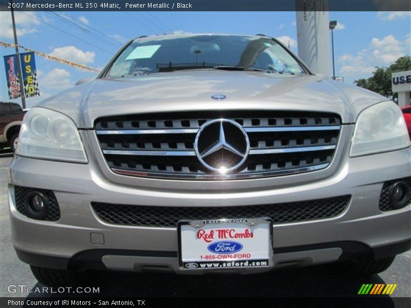 Pewter Metallic / Black 2007 Mercedes-Benz ML 350 4Matic