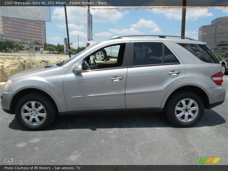 Pewter Metallic / Black 2007 Mercedes-Benz ML 350 4Matic