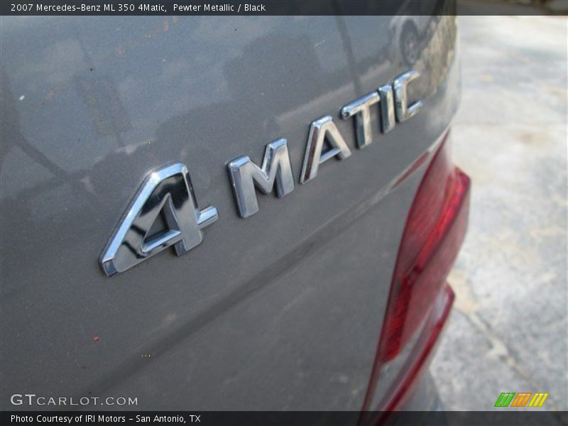 Pewter Metallic / Black 2007 Mercedes-Benz ML 350 4Matic