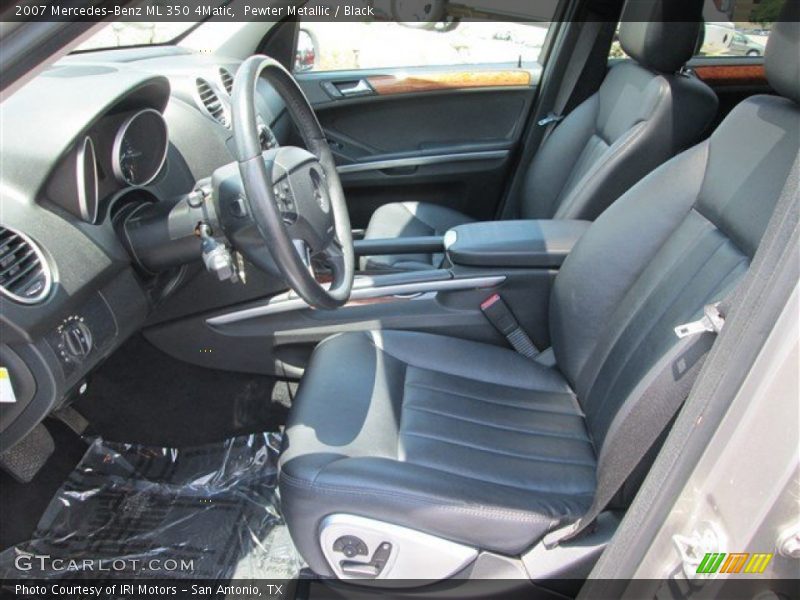 Pewter Metallic / Black 2007 Mercedes-Benz ML 350 4Matic