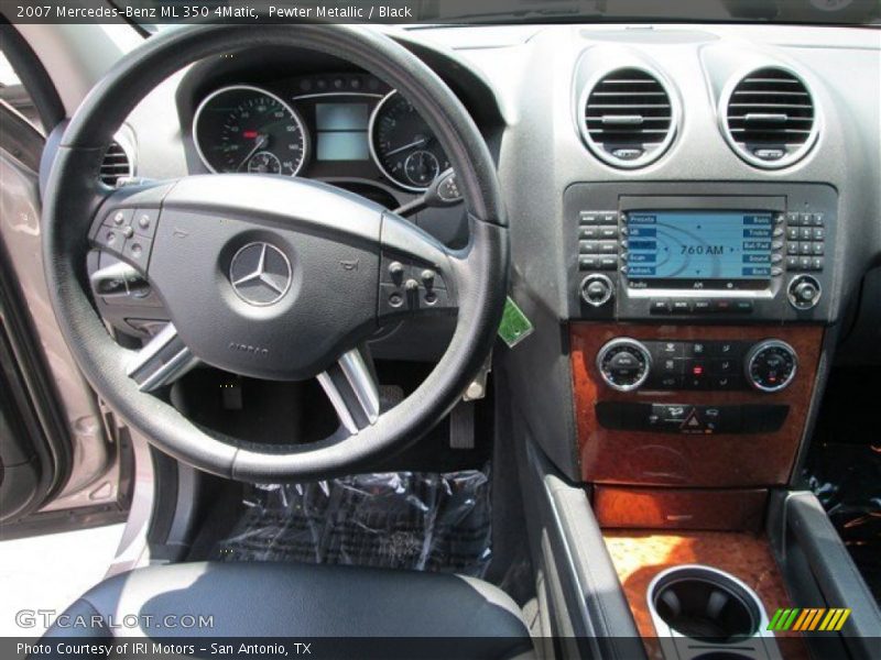 Pewter Metallic / Black 2007 Mercedes-Benz ML 350 4Matic
