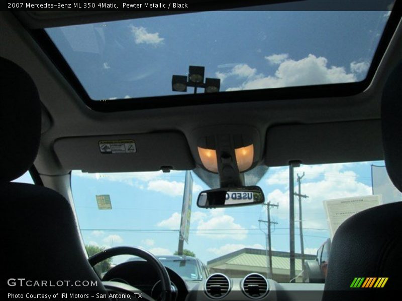 Pewter Metallic / Black 2007 Mercedes-Benz ML 350 4Matic