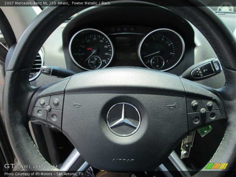 Pewter Metallic / Black 2007 Mercedes-Benz ML 350 4Matic