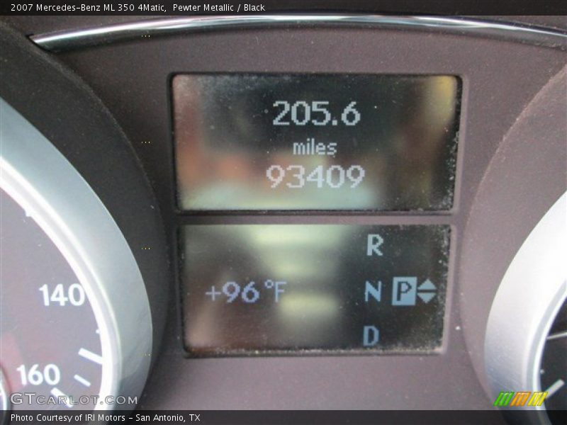 Pewter Metallic / Black 2007 Mercedes-Benz ML 350 4Matic
