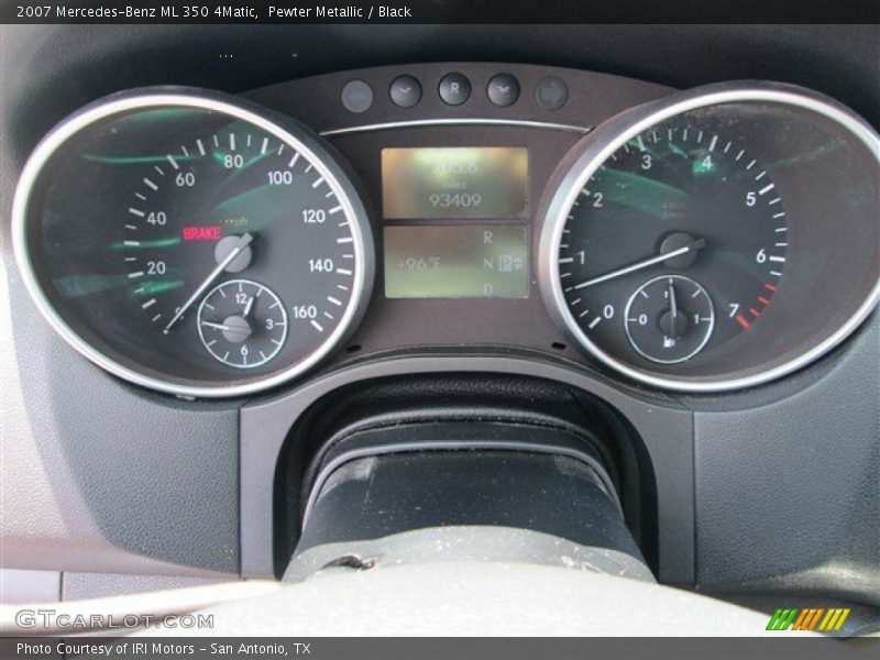 Pewter Metallic / Black 2007 Mercedes-Benz ML 350 4Matic