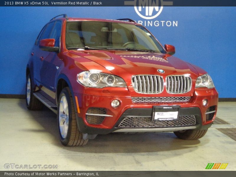 Vermilion Red Metallic / Black 2013 BMW X5 xDrive 50i