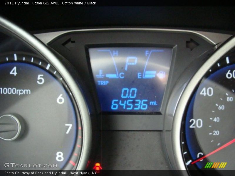 Cotton White / Black 2011 Hyundai Tucson GLS AWD