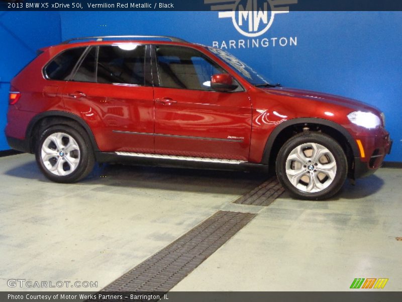 Vermilion Red Metallic / Black 2013 BMW X5 xDrive 50i