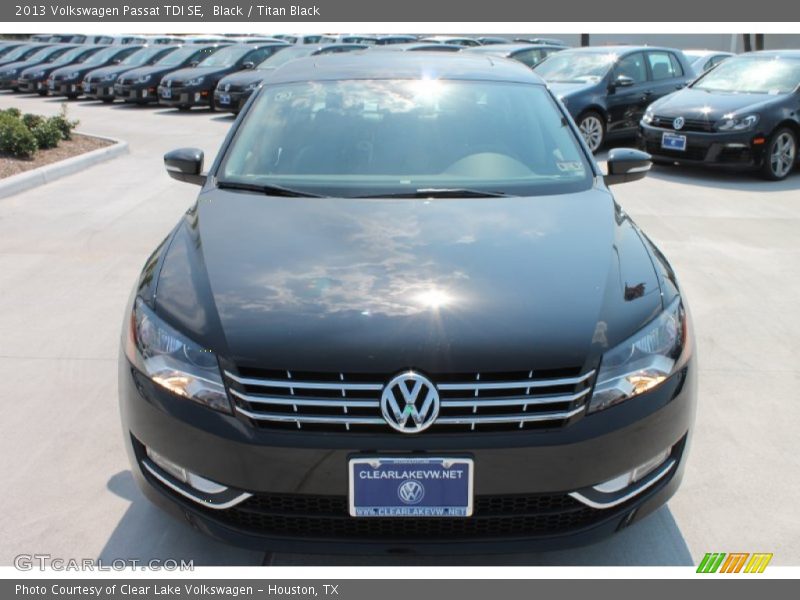 Black / Titan Black 2013 Volkswagen Passat TDI SE