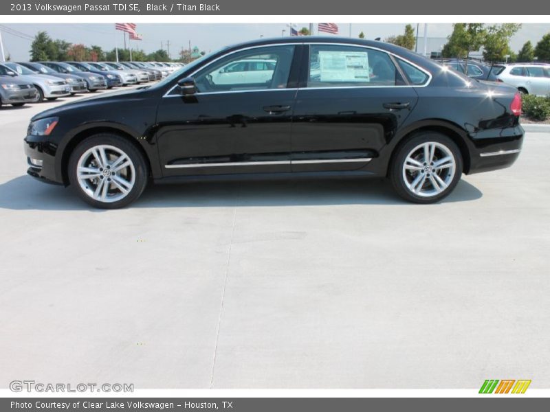 Black / Titan Black 2013 Volkswagen Passat TDI SE