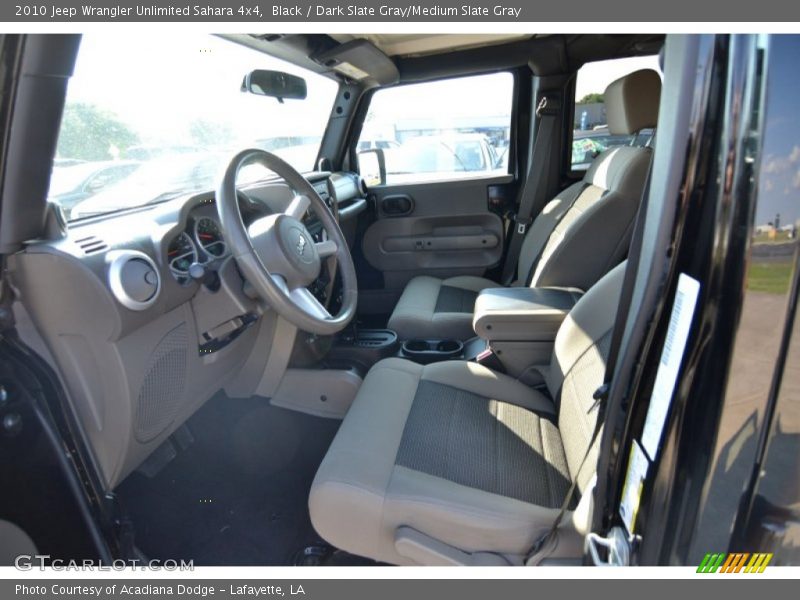 Black / Dark Slate Gray/Medium Slate Gray 2010 Jeep Wrangler Unlimited Sahara 4x4
