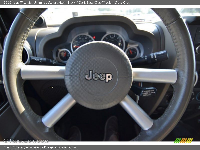 Black / Dark Slate Gray/Medium Slate Gray 2010 Jeep Wrangler Unlimited Sahara 4x4
