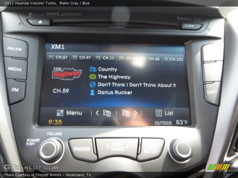 Matte Gray / Blue 2013 Hyundai Veloster Turbo