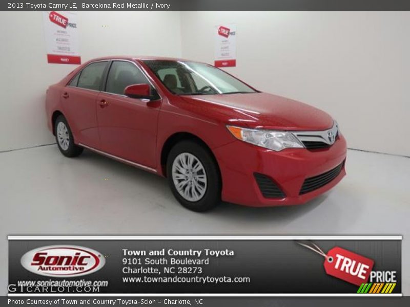 Barcelona Red Metallic / Ivory 2013 Toyota Camry LE