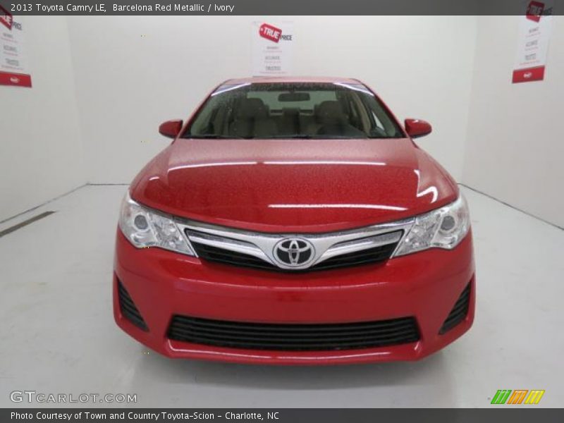 Barcelona Red Metallic / Ivory 2013 Toyota Camry LE
