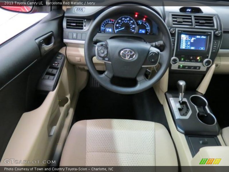 Barcelona Red Metallic / Ivory 2013 Toyota Camry LE