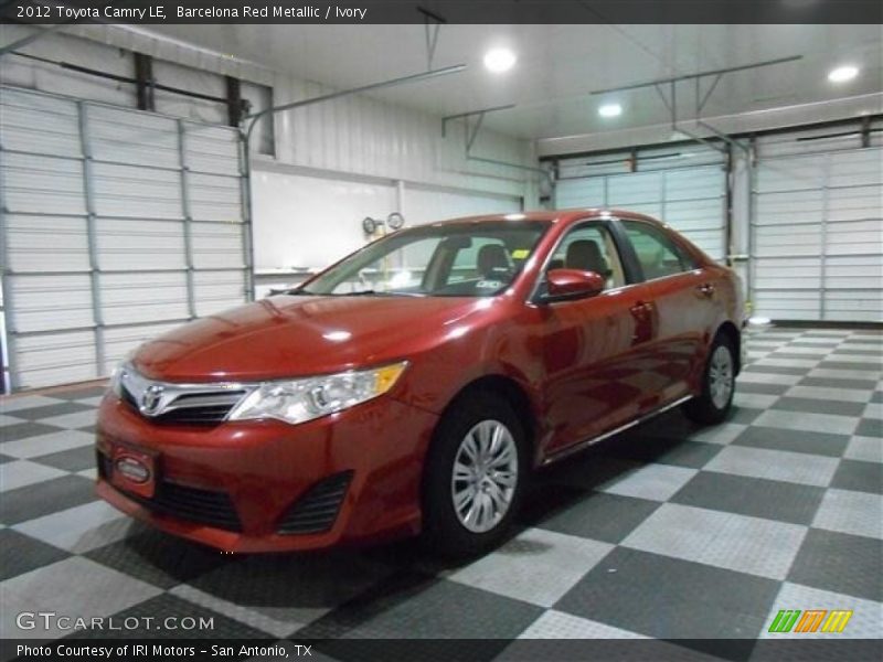 Barcelona Red Metallic / Ivory 2012 Toyota Camry LE