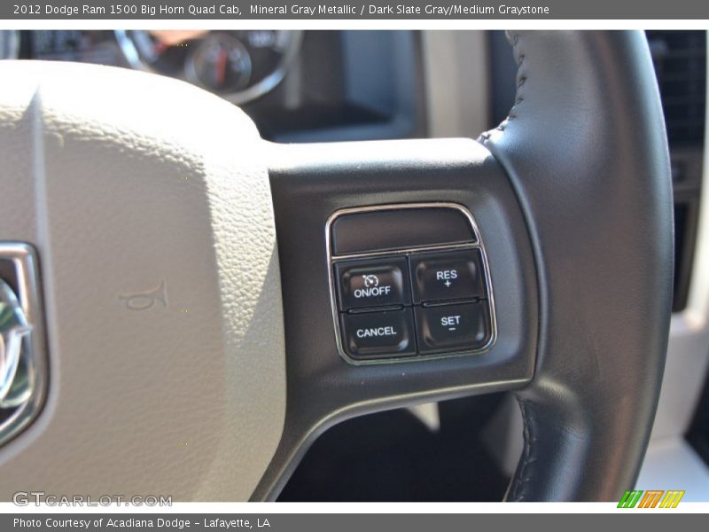Mineral Gray Metallic / Dark Slate Gray/Medium Graystone 2012 Dodge Ram 1500 Big Horn Quad Cab
