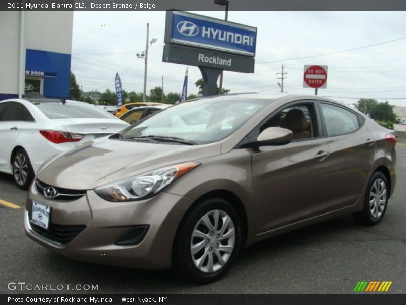 Desert Bronze / Beige 2011 Hyundai Elantra GLS