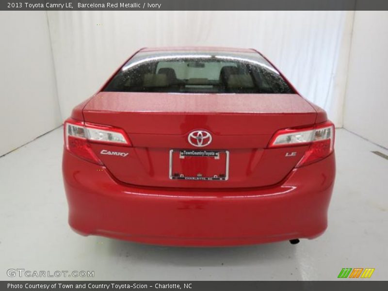 Barcelona Red Metallic / Ivory 2013 Toyota Camry LE