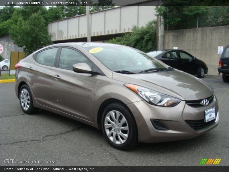 Desert Bronze / Beige 2011 Hyundai Elantra GLS