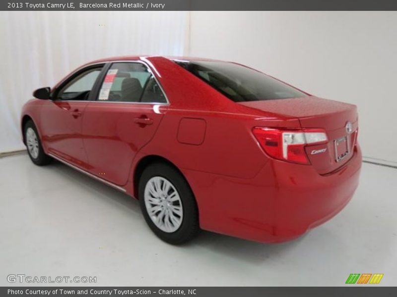 Barcelona Red Metallic / Ivory 2013 Toyota Camry LE