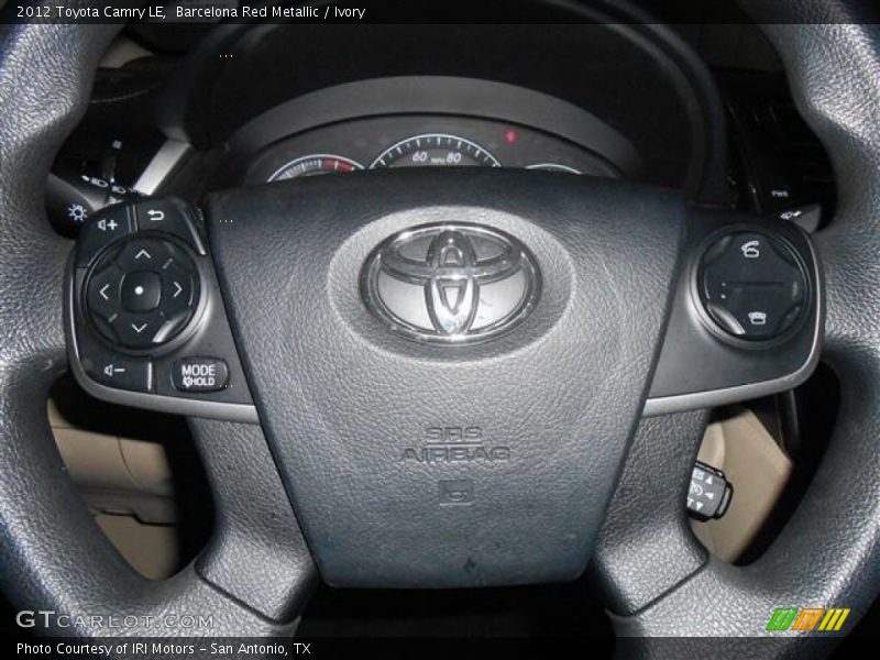 Barcelona Red Metallic / Ivory 2012 Toyota Camry LE