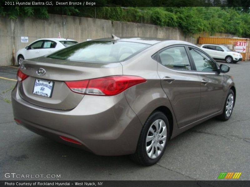 Desert Bronze / Beige 2011 Hyundai Elantra GLS