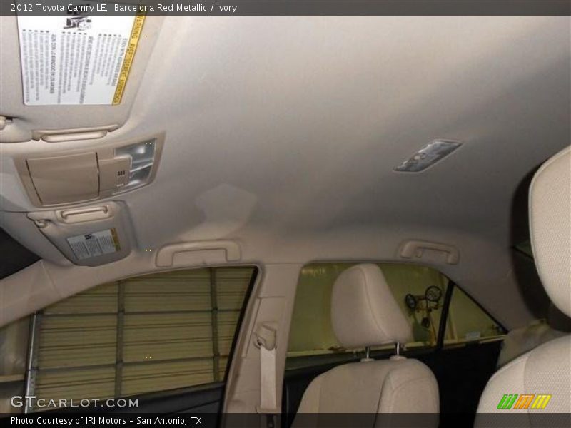 Barcelona Red Metallic / Ivory 2012 Toyota Camry LE