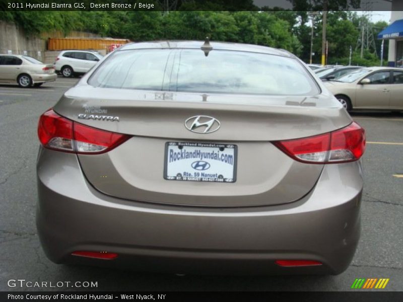 Desert Bronze / Beige 2011 Hyundai Elantra GLS