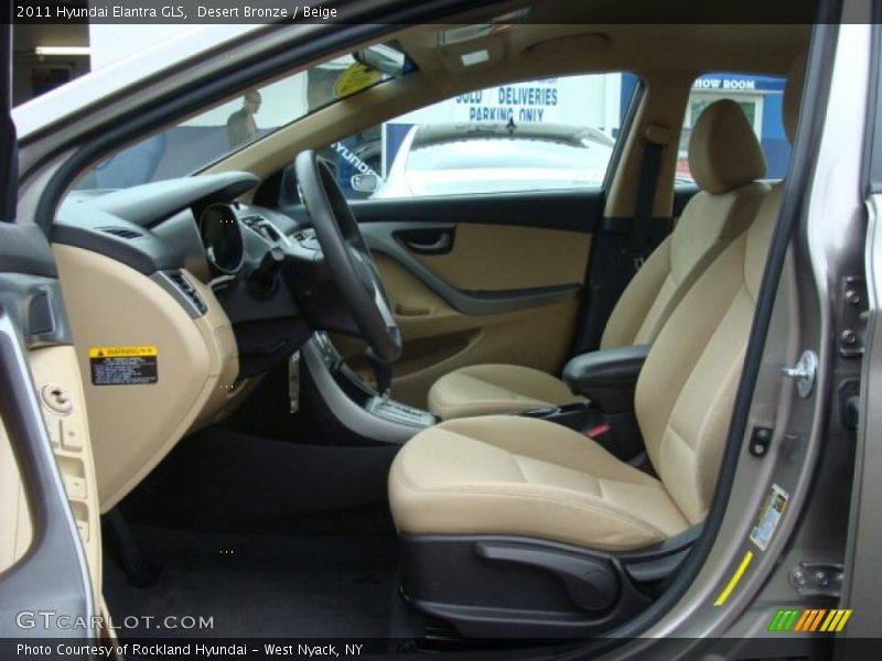 Desert Bronze / Beige 2011 Hyundai Elantra GLS