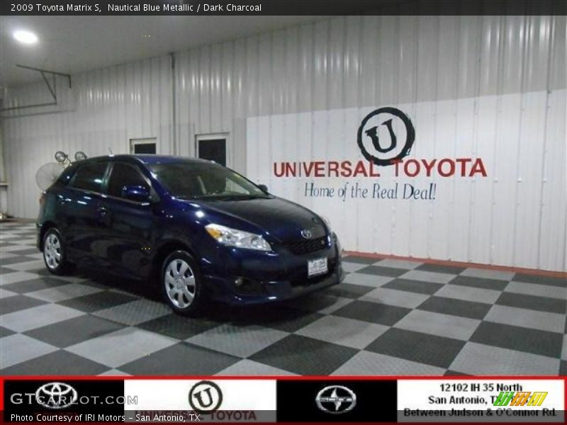 Nautical Blue Metallic / Dark Charcoal 2009 Toyota Matrix S