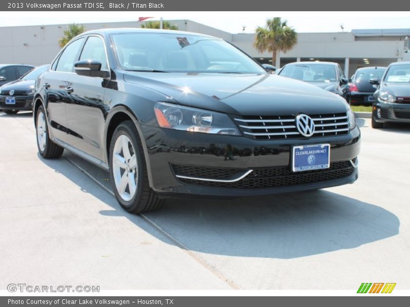 Black / Titan Black 2013 Volkswagen Passat TDI SE