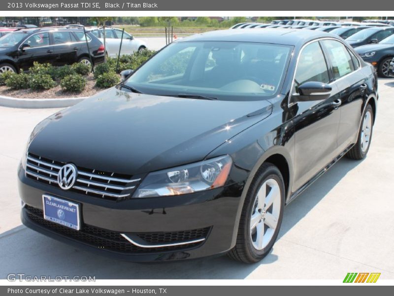 Black / Titan Black 2013 Volkswagen Passat TDI SE