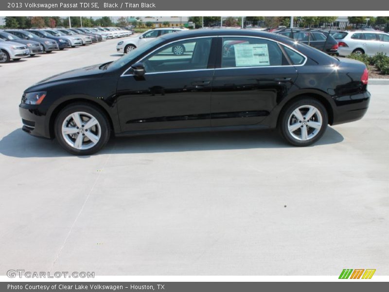 Black / Titan Black 2013 Volkswagen Passat TDI SE