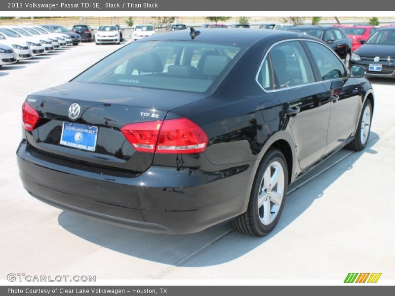 Black / Titan Black 2013 Volkswagen Passat TDI SE