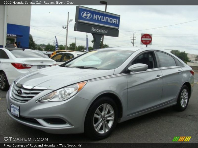 Radiant Silver / Gray 2011 Hyundai Sonata GLS