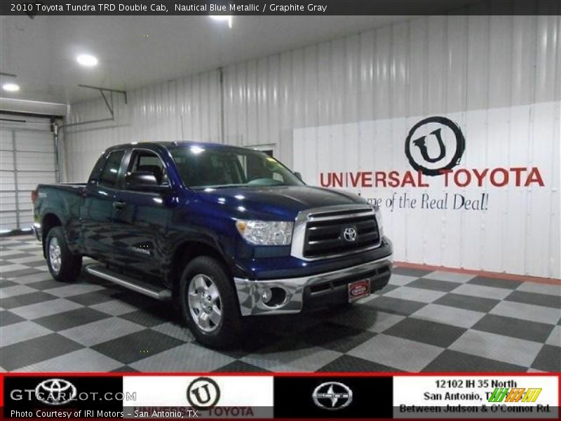 Nautical Blue Metallic / Graphite Gray 2010 Toyota Tundra TRD Double Cab