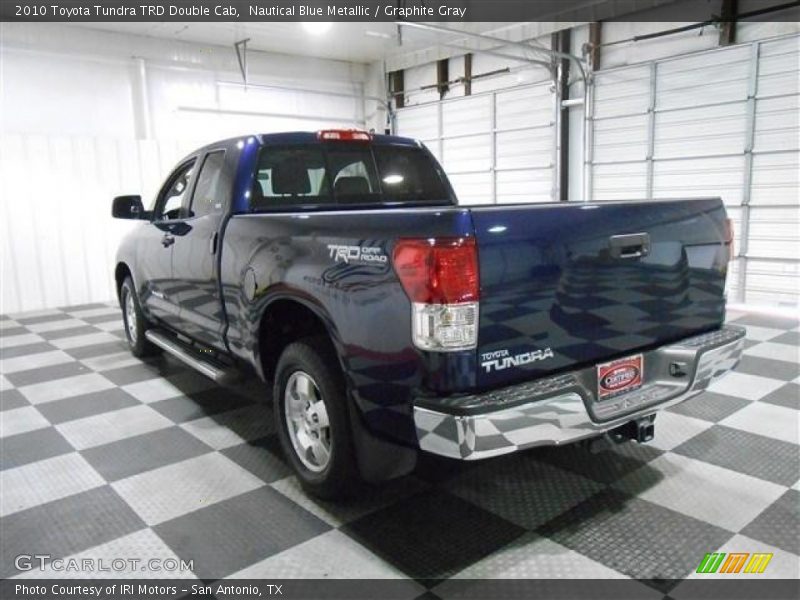 Nautical Blue Metallic / Graphite Gray 2010 Toyota Tundra TRD Double Cab