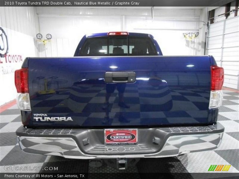 Nautical Blue Metallic / Graphite Gray 2010 Toyota Tundra TRD Double Cab