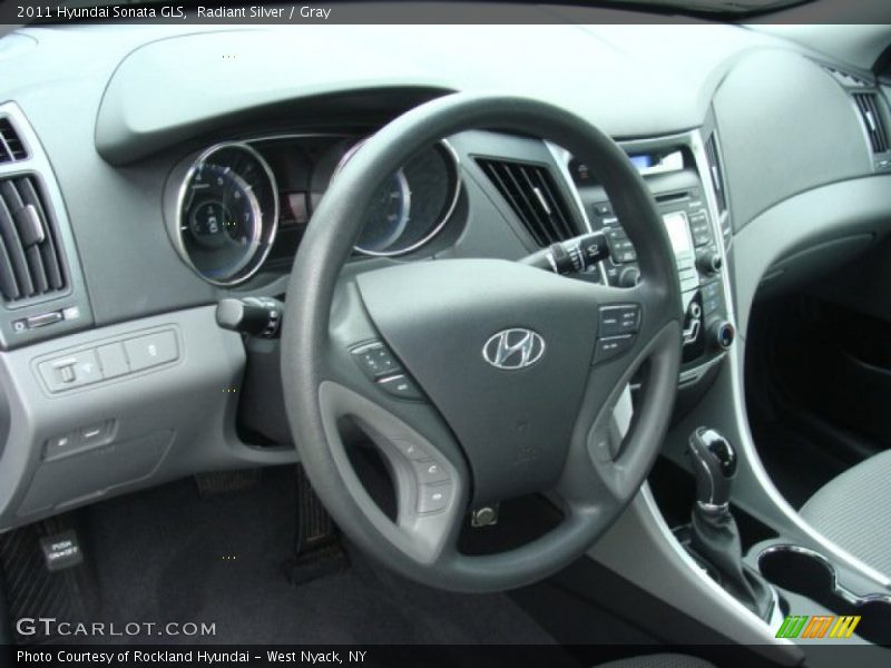 Radiant Silver / Gray 2011 Hyundai Sonata GLS
